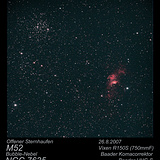 23  M52 und Bubble-Nebel