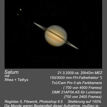 10  Saturn im Faltrefraktor