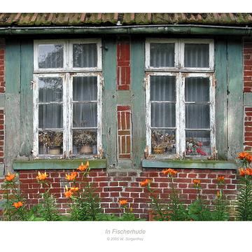 Alte Fenster in Fischerhude