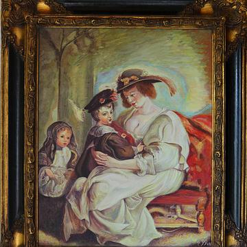 5618 P.P.Rubens- Helene Fourment mit zweien ihrer Kinder