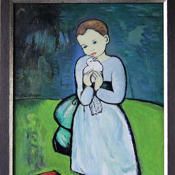 5640 Picasso-Kind mit Taube